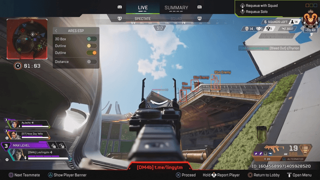 Apex Legends ESP Wallhack Guide 2026: Player, Glow & Distance — Apex cheat gameplay screenshot